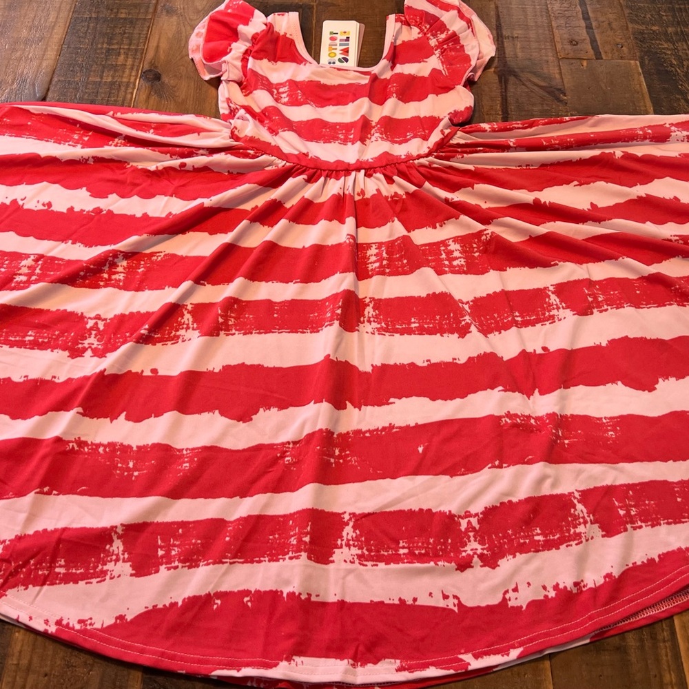 Dot Dot Smile size 7 girls Empire twirl dress new